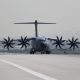 Türk Hava Kuvvetleri bağlısı A400M askeri nakliye uçağı.